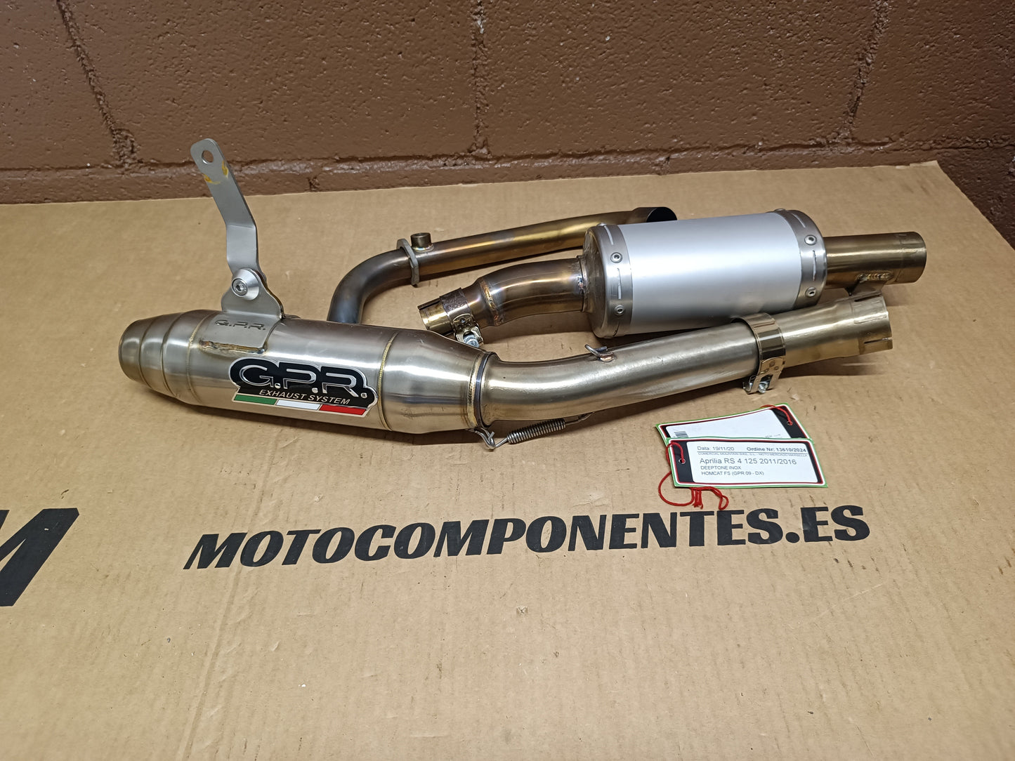 ESCAPE GPR APRILIA RS 125